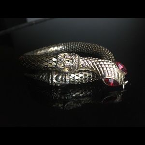 Vintage gold snake bracelet